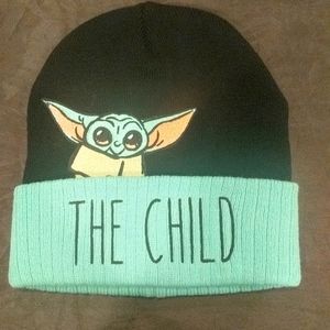 Star Wars The Mandalorian Embroidered Patch Beanie Hat